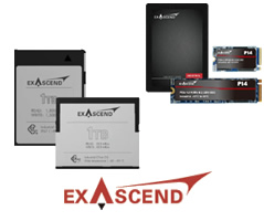Exascend endüstriyel SSD ve bellek çözümleri